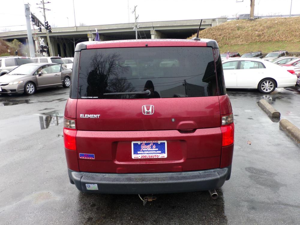 2007 Burgundy Honda Element EX 4WD AT (5J6YH28737L) with an 2.4L L4 DOHC 16V engine, 5-Speed Automatic Overdrive transmission, located at 5700 Curlew Drive, Norfolk, VA, 23502, (757) 455-6330, 36.841885, -76.209412 - Photo #10