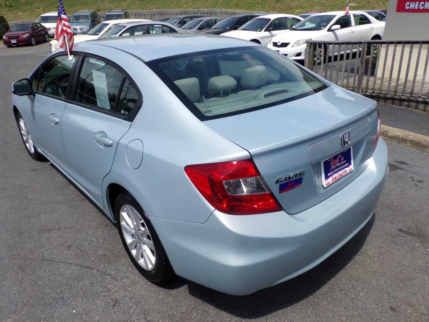 2012 Blue Honda Civic EX Sedan 5-Speed AT (19XFB2F83CE) with an 1.8L L4 SOHC 16V engine, 5-Speed Automatic transmission, located at 5700 Curlew Drive, Norfolk, VA, 23502, (757) 455-6330, 36.841885, -76.209412 - Photo#12