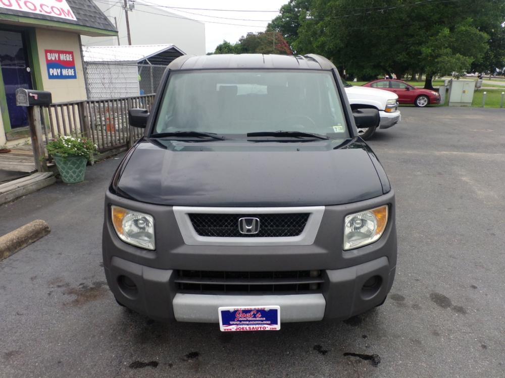 2003 Black Honda Element EX 2WD (5J6YH17573L) with an 2.4L L4 DOHC 16V engine, 5-Speed Manual Overdrive transmission, located at 5700 Curlew Drive, Norfolk, VA, 23502, (757) 455-6330, 36.841885, -76.209412 - Catalytic converter missing...AS-IS, WHERE-IS, HOW-IS, all CASH, wholesale to the public discounted price. - Photo #1