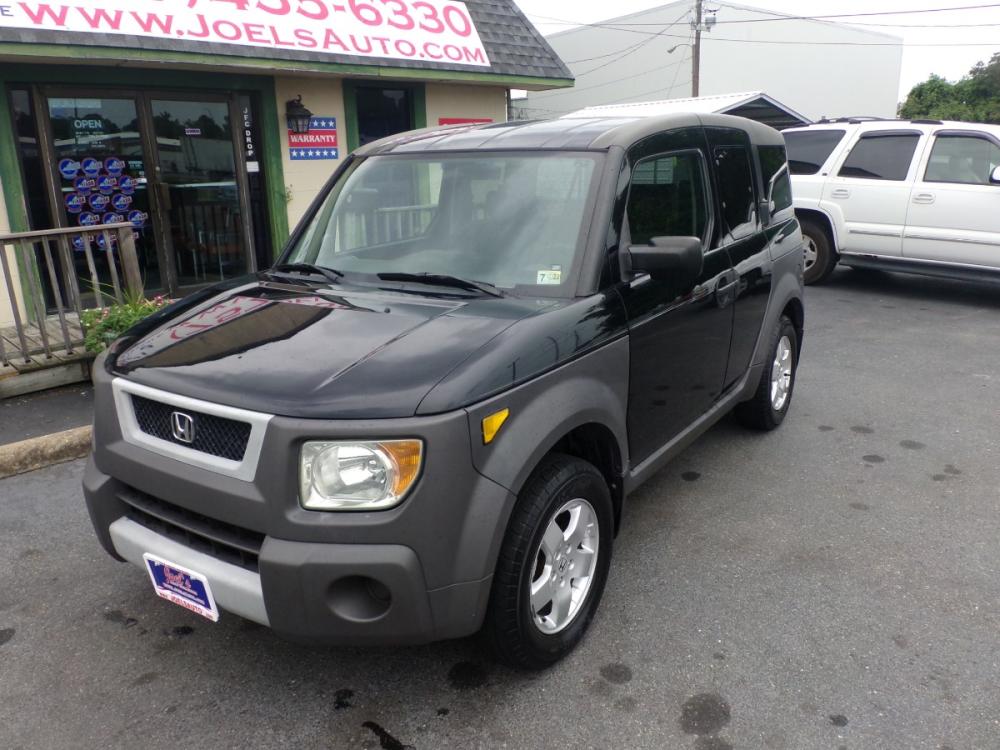 2003 Black Honda Element EX 2WD (5J6YH17573L) with an 2.4L L4 DOHC 16V engine, 5-Speed Manual Overdrive transmission, located at 5700 Curlew Drive, Norfolk, VA, 23502, (757) 455-6330, 36.841885, -76.209412 - Catalytic converter missing...AS-IS, WHERE-IS, HOW-IS, all CASH, wholesale to the public discounted price. - Photo #3