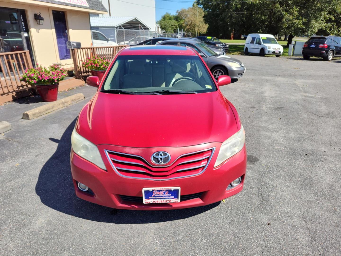 2010 Red Toyota Camry LE V6 6-Spd AT (4T1BK3EK3AU) with an 3.5L V6 DOHC 24V engine, 6-Speed Automatic transmission, located at 5700 Curlew Drive, Norfolk, VA, 23502, (757) 455-6330, 36.841885, -76.209412 - Photo#4