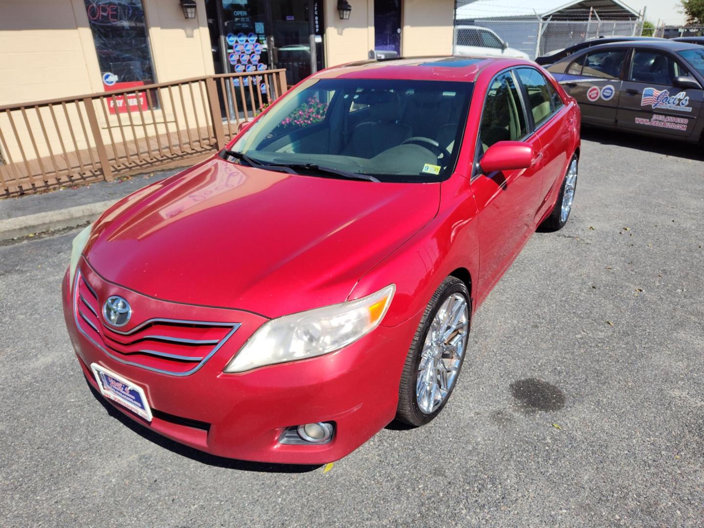 2010 Red Toyota Camry LE V6 6-Spd AT (4T1BK3EK3AU) with an 3.5L V6 DOHC 24V engine, 6-Speed Automatic transmission, located at 5700 Curlew Drive, Norfolk, VA, 23502, (757) 455-6330, 36.841885, -76.209412 - Photo#5