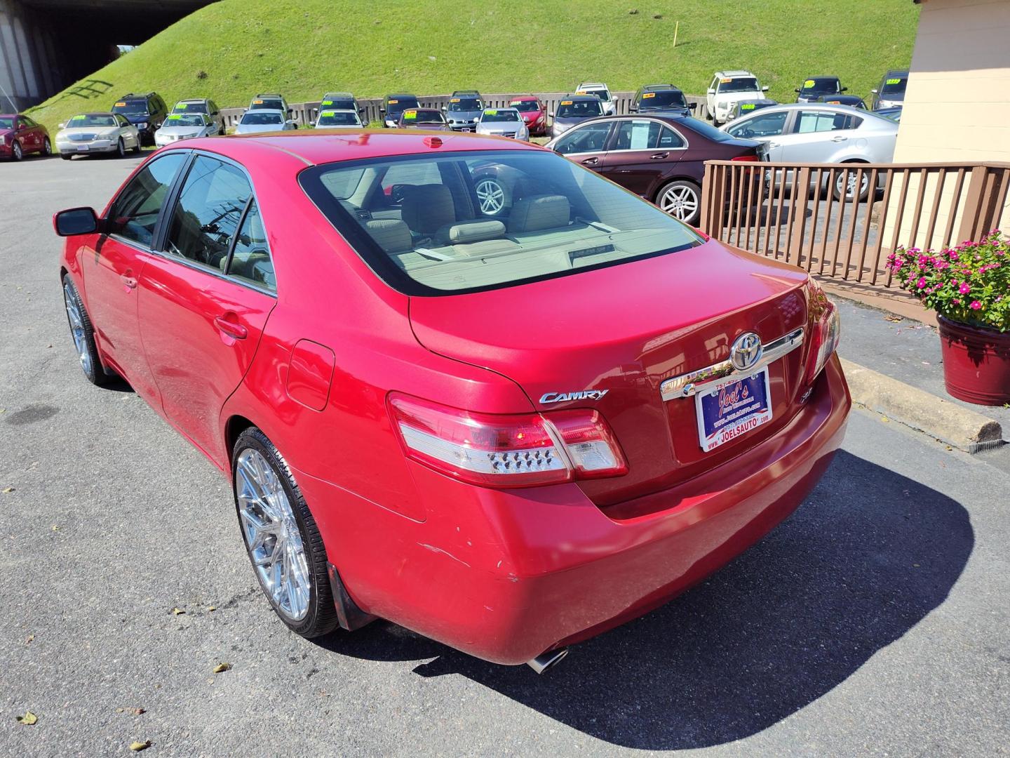 2010 Red Toyota Camry LE V6 6-Spd AT (4T1BK3EK3AU) with an 3.5L V6 DOHC 24V engine, 6-Speed Automatic transmission, located at 5700 Curlew Drive, Norfolk, VA, 23502, (757) 455-6330, 36.841885, -76.209412 - Photo#8