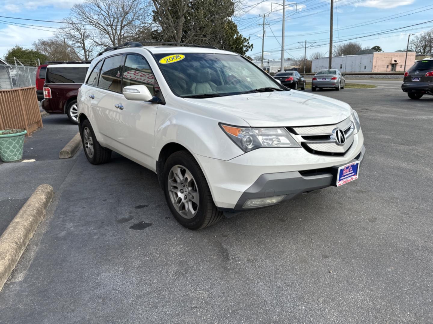 2008 white Acura MDX Tech Package (2HNYD28358H) with an 3.5L V6 SOHC 24V engine, 5-Speed Automatic Overdrive transmission, located at 5700 Curlew Drive, Norfolk, VA, 23502, (757) 455-6330, 36.841885, -76.209412 - Photo#6