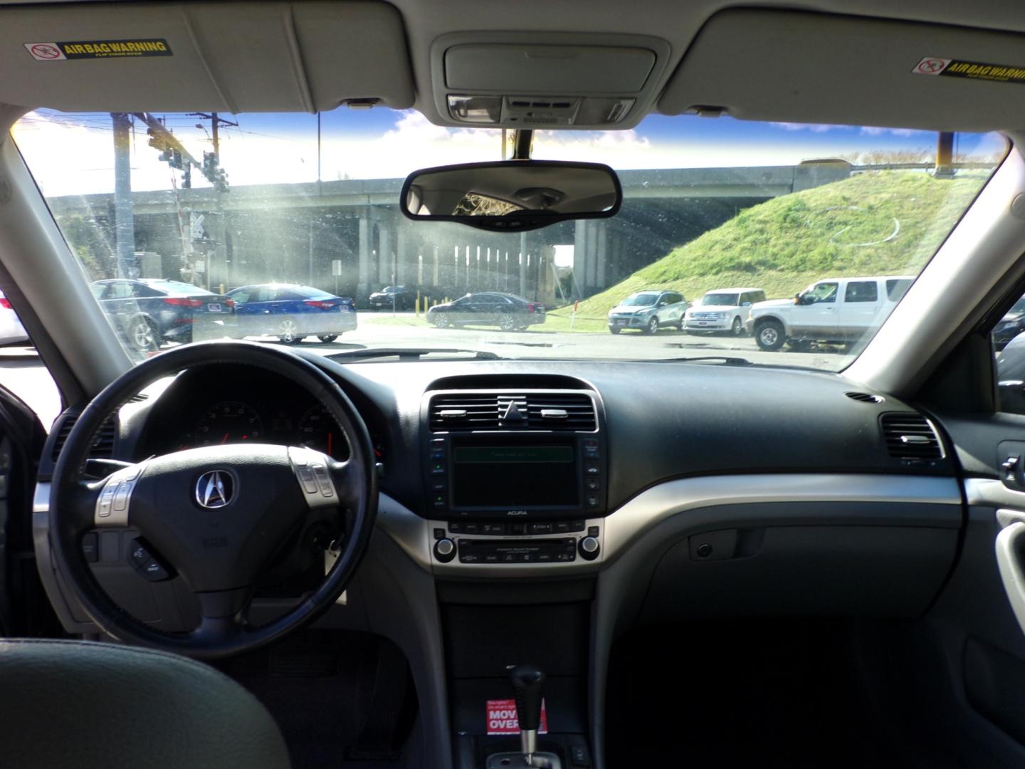 2004 Grey Acura TSX 5-speed AT with Navigation System (JH4CL96954C) with an 2.4L L4 DOHC 16V engine, 5-Speed Automatic Overdrive transmission, located at 5700 Curlew Drive, Norfolk, VA, 23502, (757) 455-6330, 36.841885, -76.209412 - Photo#9