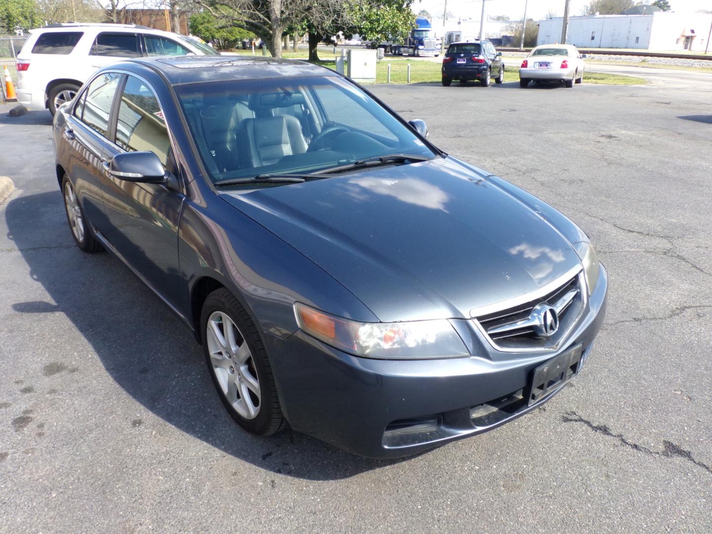 2004 Grey Acura TSX 5-speed AT with Navigation System (JH4CL96954C) with an 2.4L L4 DOHC 16V engine, 5-Speed Automatic Overdrive transmission, located at 5700 Curlew Drive, Norfolk, VA, 23502, (757) 455-6330, 36.841885, -76.209412 - Photo#5