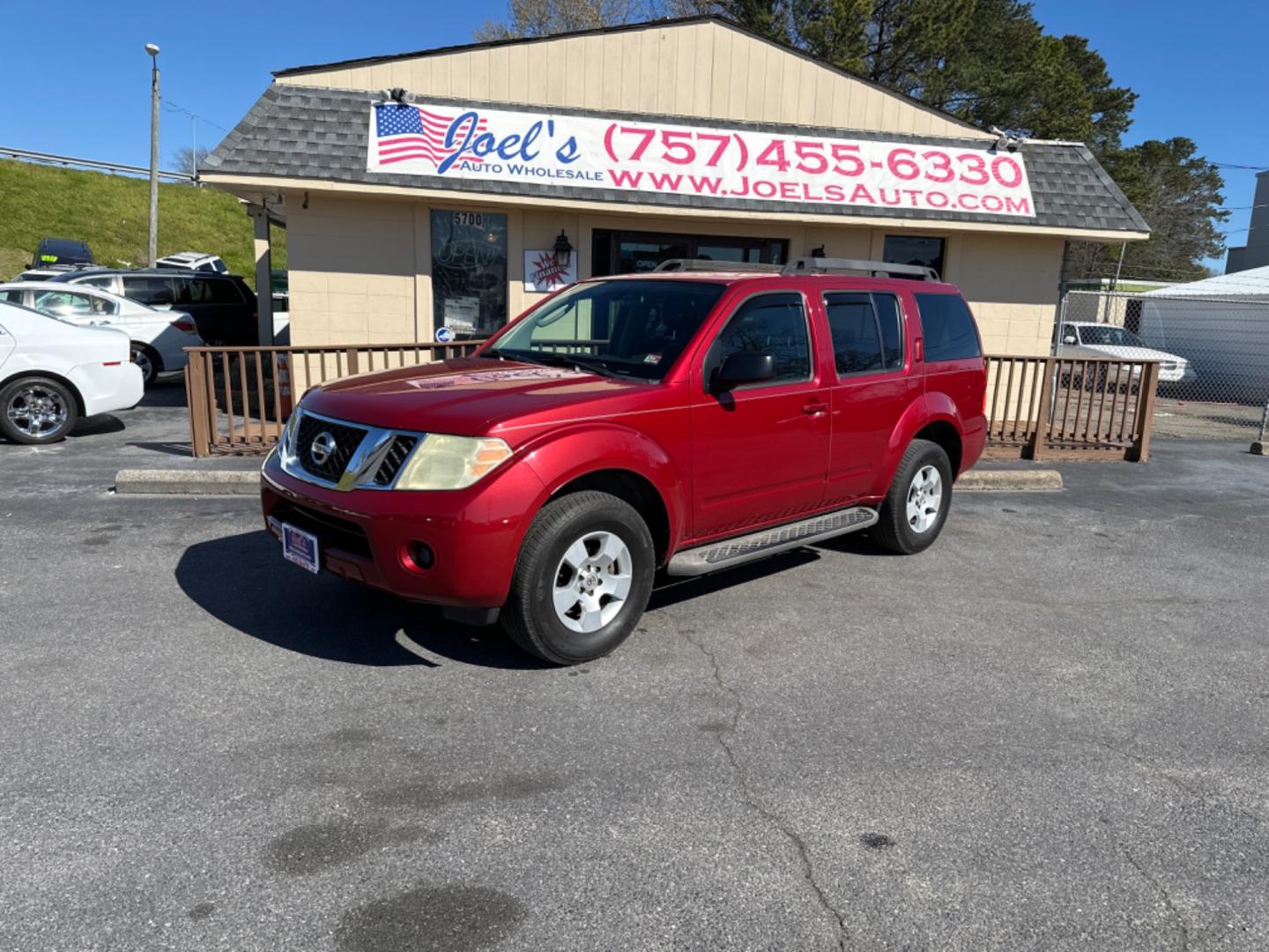 2010 Burgundy Nissan Pathfinder LE 4WD (5N1AR1NB8AC) with an 4.0L V6 DOHC 24V engine, 5-Speed Automatic transmission, located at 5700 Curlew Drive, Norfolk, VA, 23502, (757) 455-6330, 36.841885, -76.209412 - Photo#0