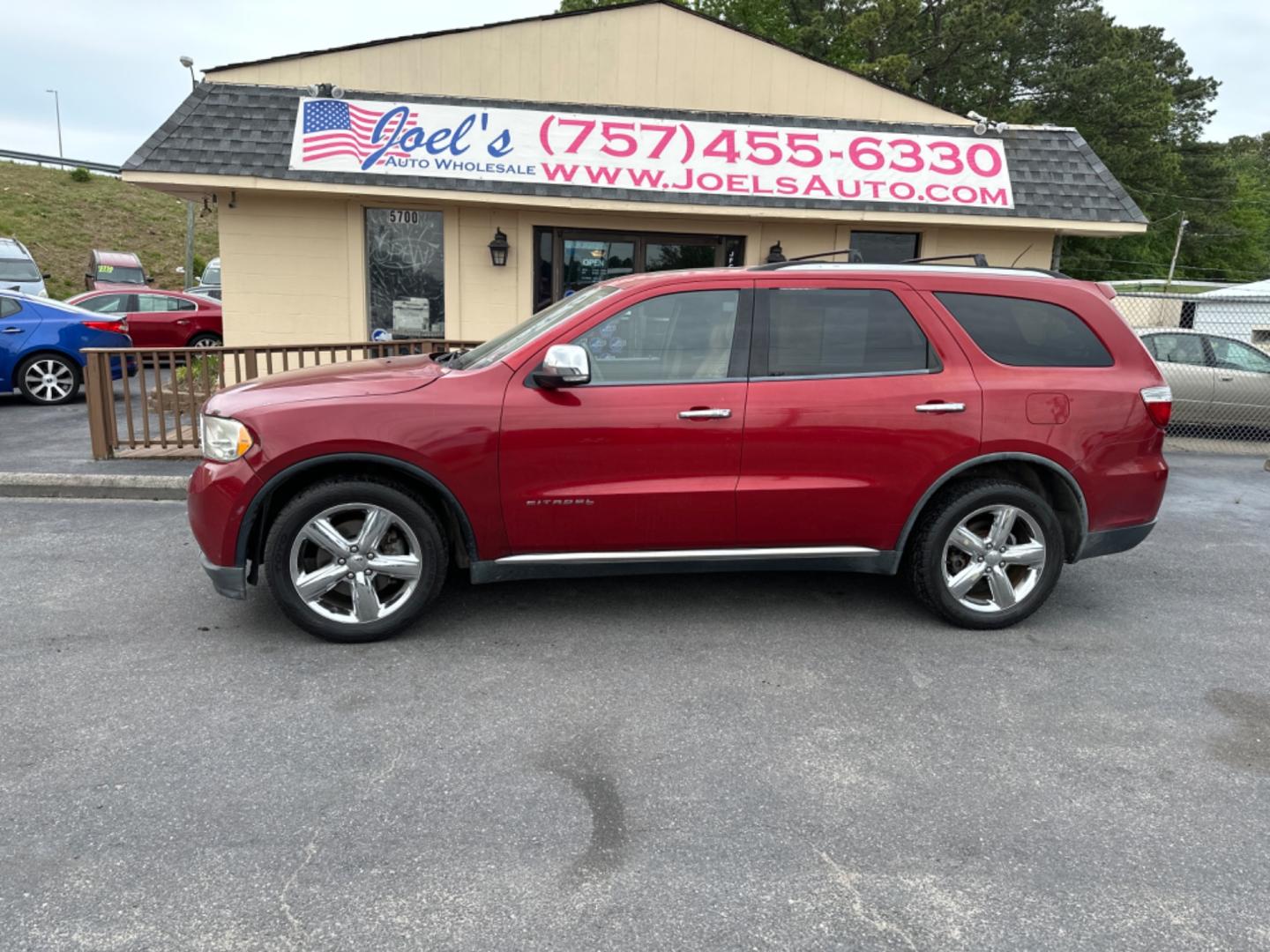 2011 Red Dodge Durango Citadel 2WD (1D4RD5GG4BC) with an 3.6L V6 DOHC 24V engine, located at 5700 Curlew Drive, Norfolk, VA, 23502, (757) 455-6330, 36.841885, -76.209412 - Photo#0