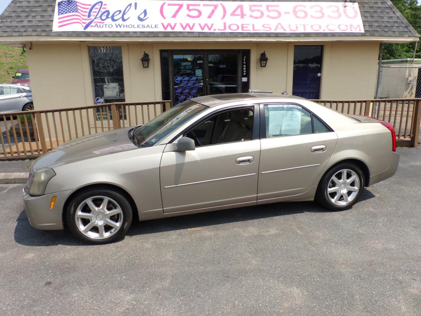 2004 Gold Cadillac CTS Base (1G6DM577040) with an 3.6L V6 DOHC 24V engine, located at 5700 Curlew Drive, Norfolk, VA, 23502, (757) 455-6330, 36.841885, -76.209412 - Photo#0