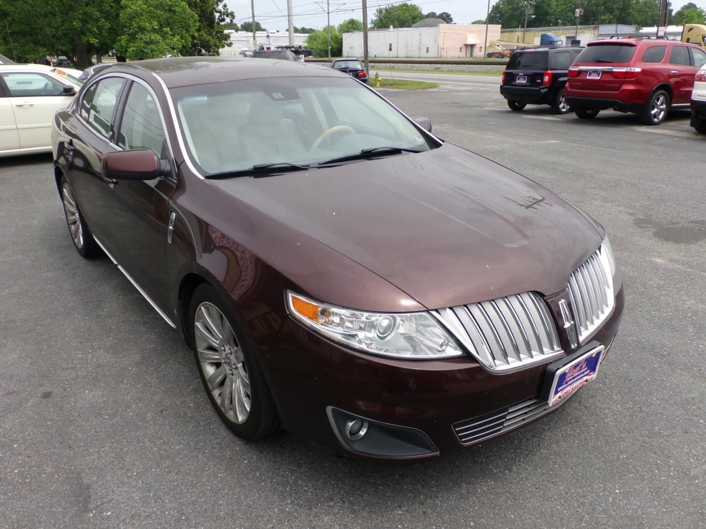 2010 Burgundy Lincoln MKS 3.5L with EcoBoost AWD (1LNHL9FTXAG) with an 3.5L V6 DOHC 24V engine, 6-Speed Automatic transmission, located at 5700 Curlew Drive, Norfolk, VA, 23502, (757) 455-6330, 36.841885, -76.209412 - Photo#4