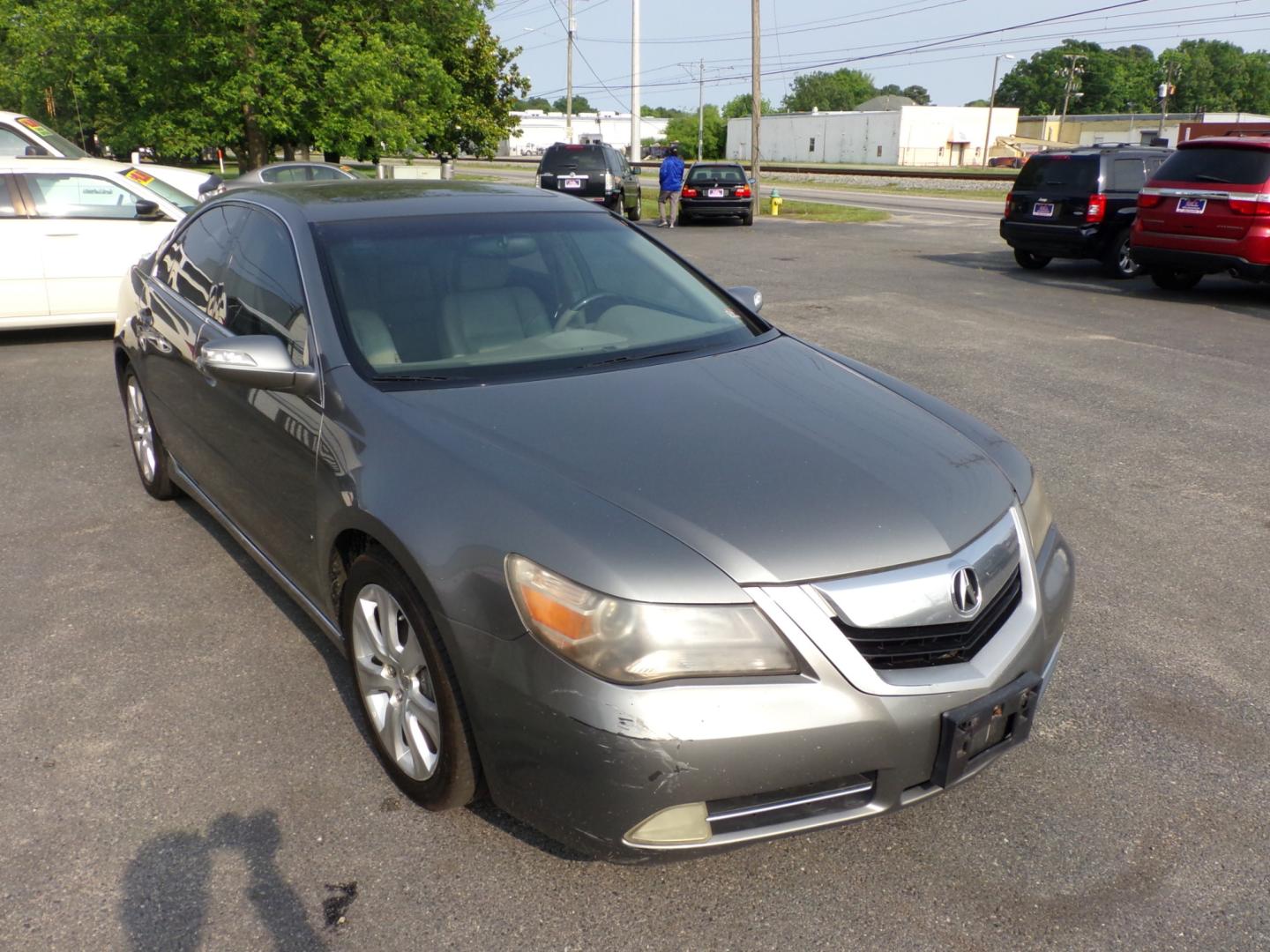 2009 Grey Acura RL CMBS/PAX Package (JH4KB26609C) with an 3.5L V6 SOHC 24V engine, 5-Speed Automatic transmission, located at 5700 Curlew Drive, Norfolk, VA, 23502, (757) 455-6330, 36.841885, -76.209412 - Photo#4