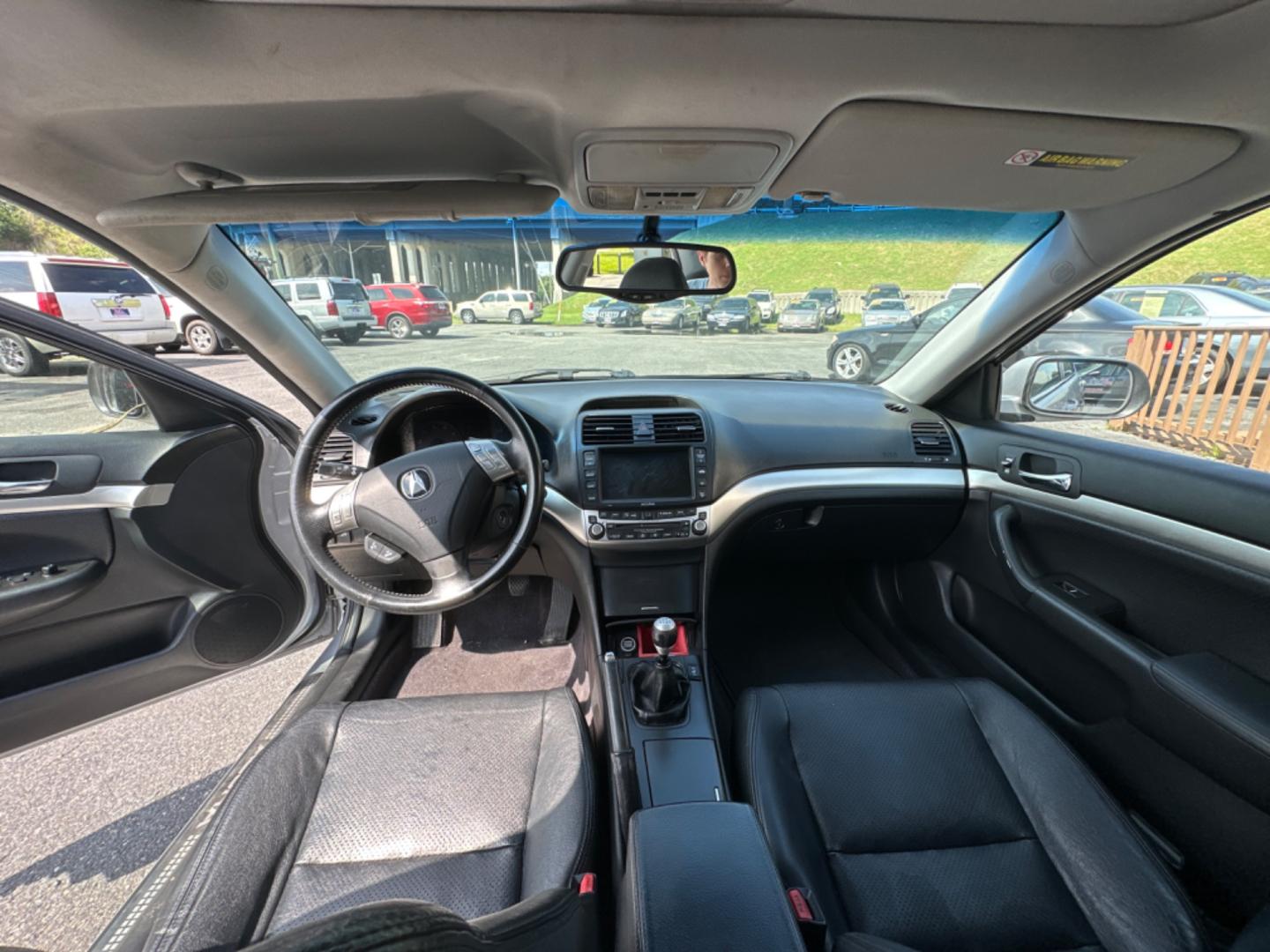 2004 Silver Acura TSX 6-speed MT with Navigation System (JH4CL95954C) with an 2.4L L4 DOHC 16V engine, 6-Speed Manual Overdrive transmission, located at 5700 Curlew Drive, Norfolk, VA, 23502, (757) 455-6330, 36.841885, -76.209412 - Photo#9