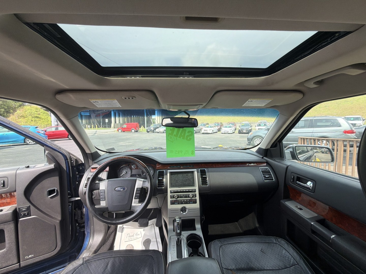 2012 Blue Ford Flex Limited FWD (2FMGK5DC9CB) with an 3.5L V6 DOHC 24V engine, 6-Speed Automatic Overdrive transmission, located at 5700 Curlew Drive, Norfolk, VA, 23502, (757) 455-6330, 36.841885, -76.209412- Photo#6