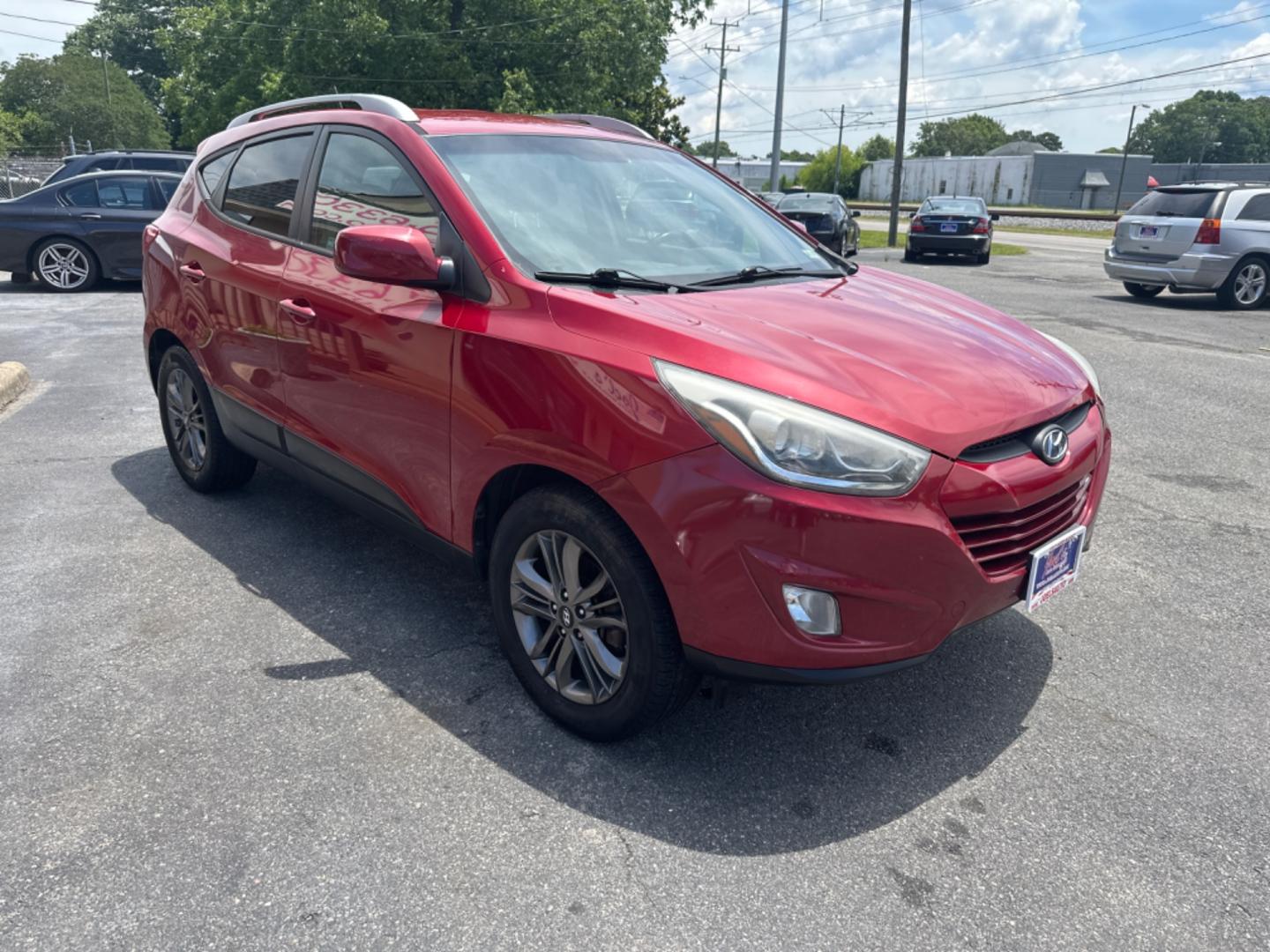 2014 Red Hyundai Tucson (KM8JU3AG9EU) , located at 5700 Curlew Drive, Norfolk, VA, 23502, (757) 455-6330, 36.841885, -76.209412 - Photo#5