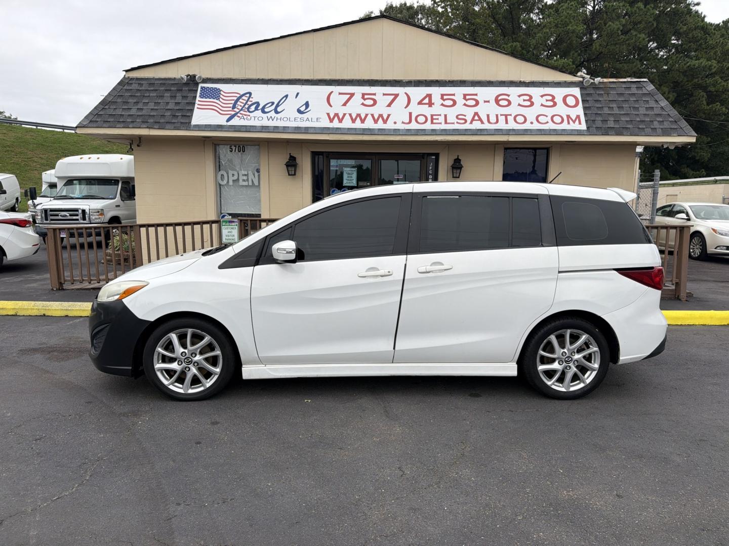 2013 white Mazda MAZDA5 (JM1CW2DLXD0) , located at 5700 Curlew Drive, Norfolk, VA, 23502, (757) 455-6330, 36.841885, -76.209412- Photo#0