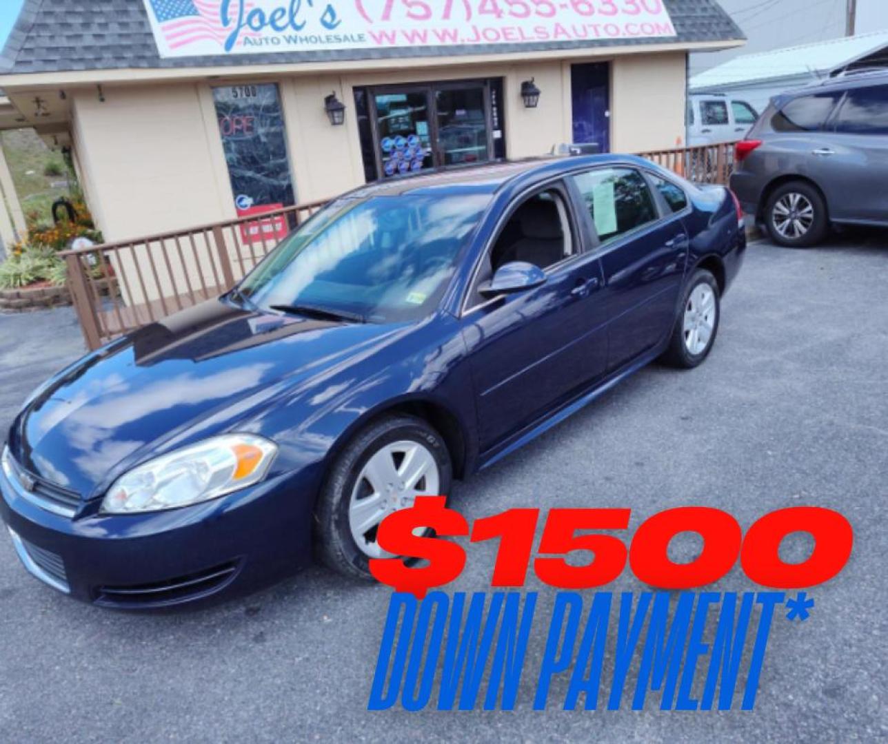 2011 Blue Chevrolet Impala LS (2G1WA5EK0B1) with an 3.5L V6 OHV 16V FFV engine, 4-Speed Automatic transmission, located at 5700 Curlew Drive, Norfolk, VA, 23502, (757) 455-6330, 36.841885, -76.209412 - Photo#0