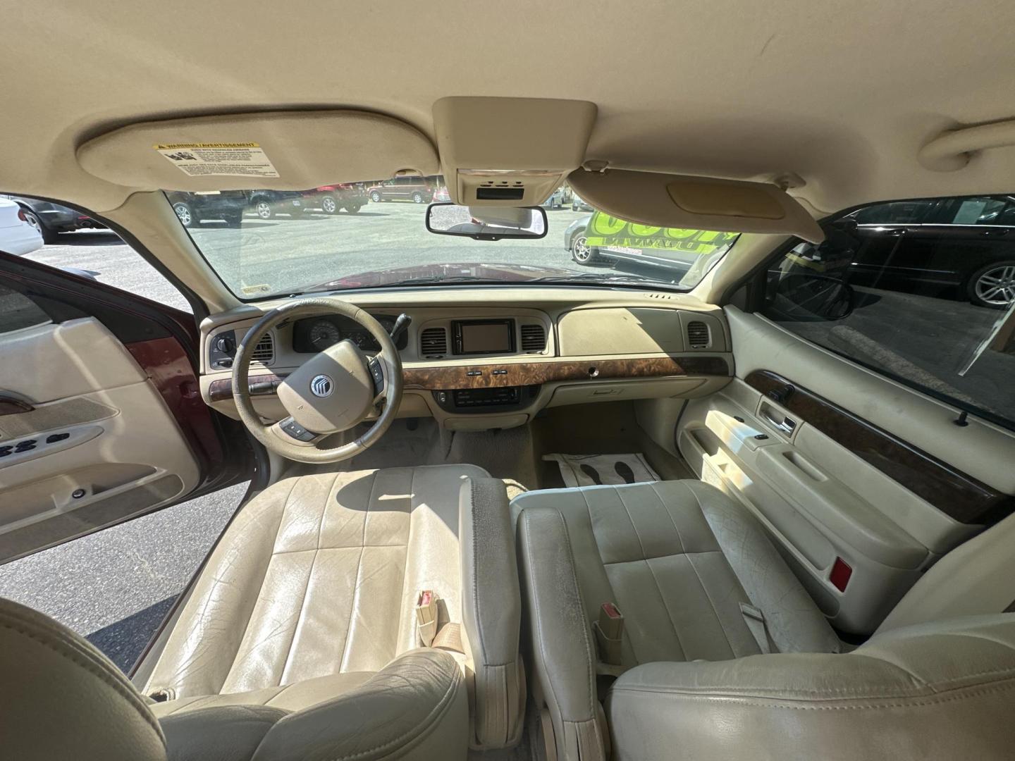 2007 Burgundy /Tan Mercury Grand Marquis LS Premium (2MEFM75VX7X) with an 4.6L V8 OHC 16V FFV engine, 4-Speed Automatic Overdrive transmission, located at 5700 Curlew Drive, Norfolk, VA, 23502, (757) 455-6330, 36.841885, -76.209412 - Photo#6