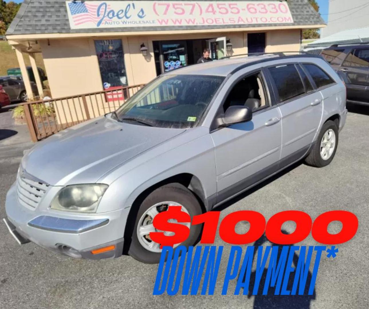 2006 Silver Chrysler Pacifica Touring AWD (2A4GF68466R) with an 3.5L V6 SOHC 24V engine, 4-Speed Automatic Overdrive transmission, located at 5700 Curlew Drive, Norfolk, VA, 23502, (757) 455-6330, 36.841885, -76.209412 - Photo#0