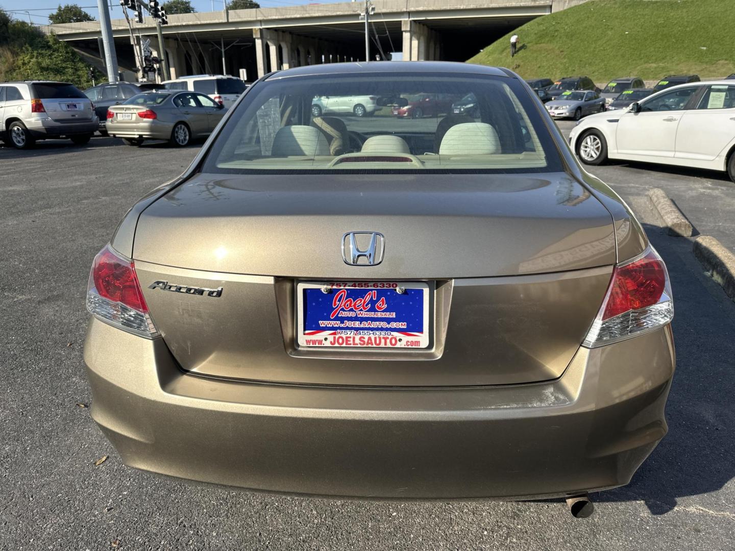 2008 Gold Honda Accord LX Sedan (1HGCP25308A) with an 2.4L L4 DOHC 16V engine, 5-Speed Manual Overdrive transmission, located at 5700 Curlew Drive, Norfolk, VA, 23502, (757) 455-6330, 36.841885, -76.209412 - Photo#2