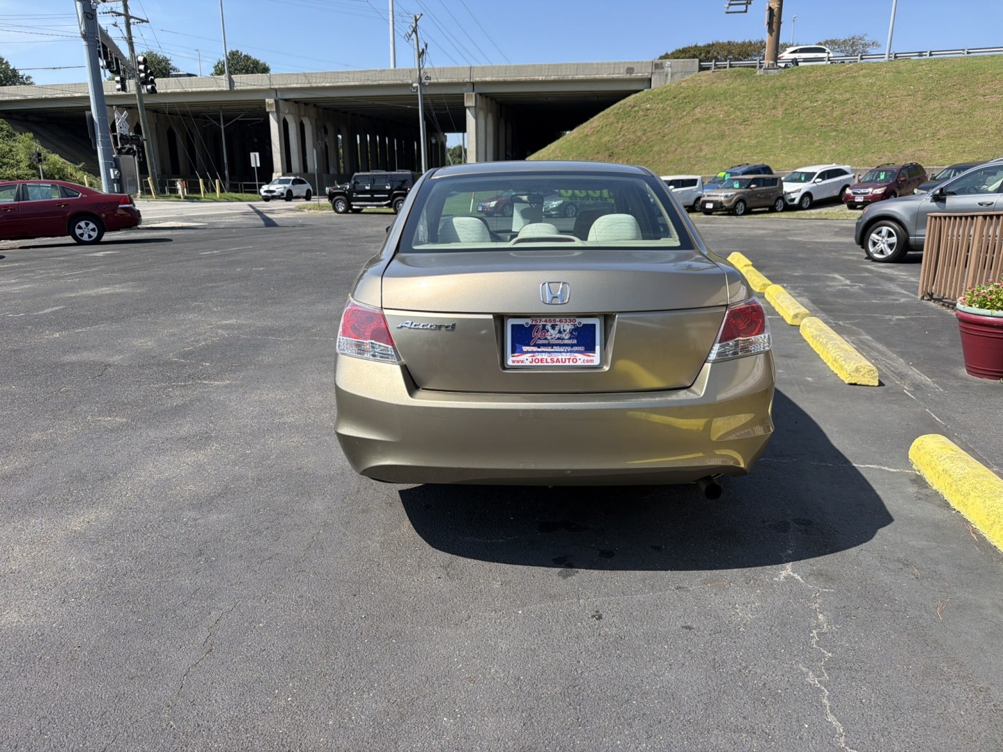 2008 Gold Honda Accord LX Sedan (1HGCP25308A) with an 2.4L L4 DOHC 16V engine, 5-Speed Manual Overdrive transmission, located at 5700 Curlew Drive, Norfolk, VA, 23502, (757) 455-6330, 36.841885, -76.209412- Photo#2