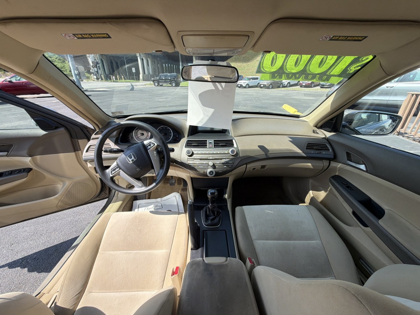 2008 Gold Honda Accord LX Sedan (1HGCP25308A) with an 2.4L L4 DOHC 16V engine, 5-Speed Manual Overdrive transmission, located at 5700 Curlew Drive, Norfolk, VA, 23502, (757) 455-6330, 36.841885, -76.209412- Photo#6