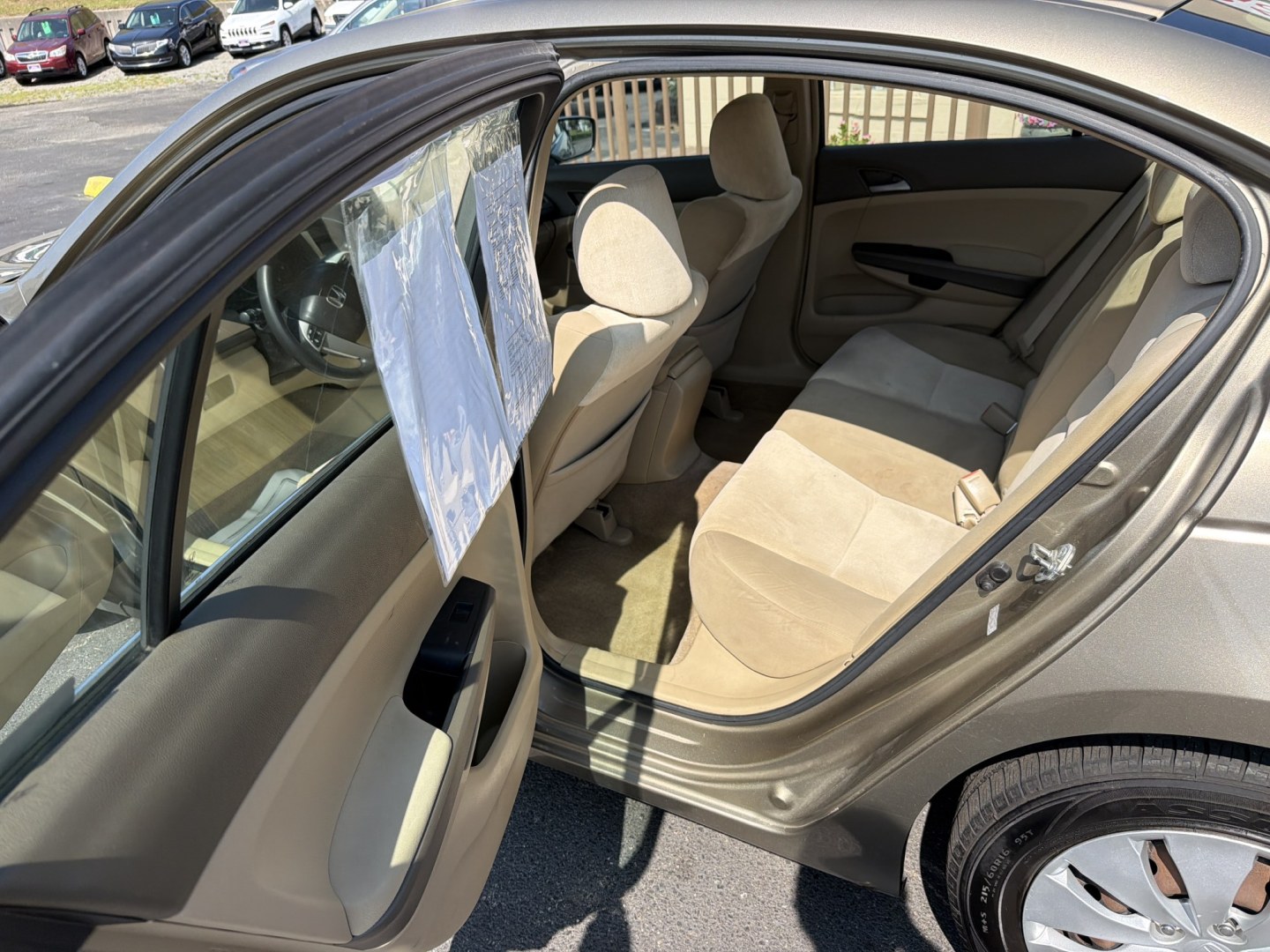 2008 Gold Honda Accord LX Sedan (1HGCP25308A) with an 2.4L L4 DOHC 16V engine, 5-Speed Manual Overdrive transmission, located at 5700 Curlew Drive, Norfolk, VA, 23502, (757) 455-6330, 36.841885, -76.209412- Photo#7