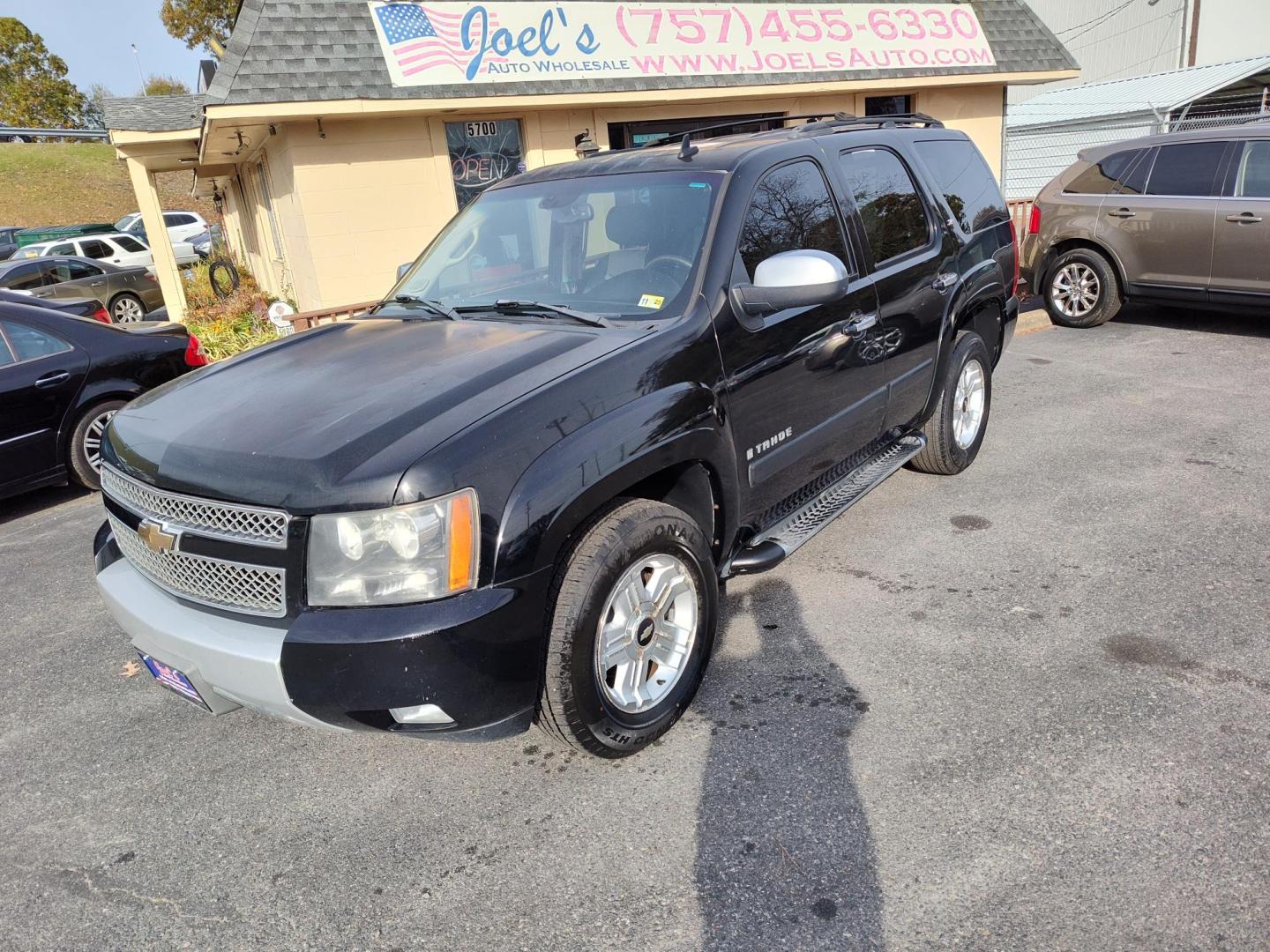 2007 Black Chevrolet Tahoe LS 2WD (1GNFC13097R) with an 5.3L V8 OHV 16V FFV engine, 4-Speed Automatic Overdrive transmission, located at 5700 Curlew Drive, Norfolk, VA, 23502, (757) 455-6330, 36.841885, -76.209412 - Photo#0