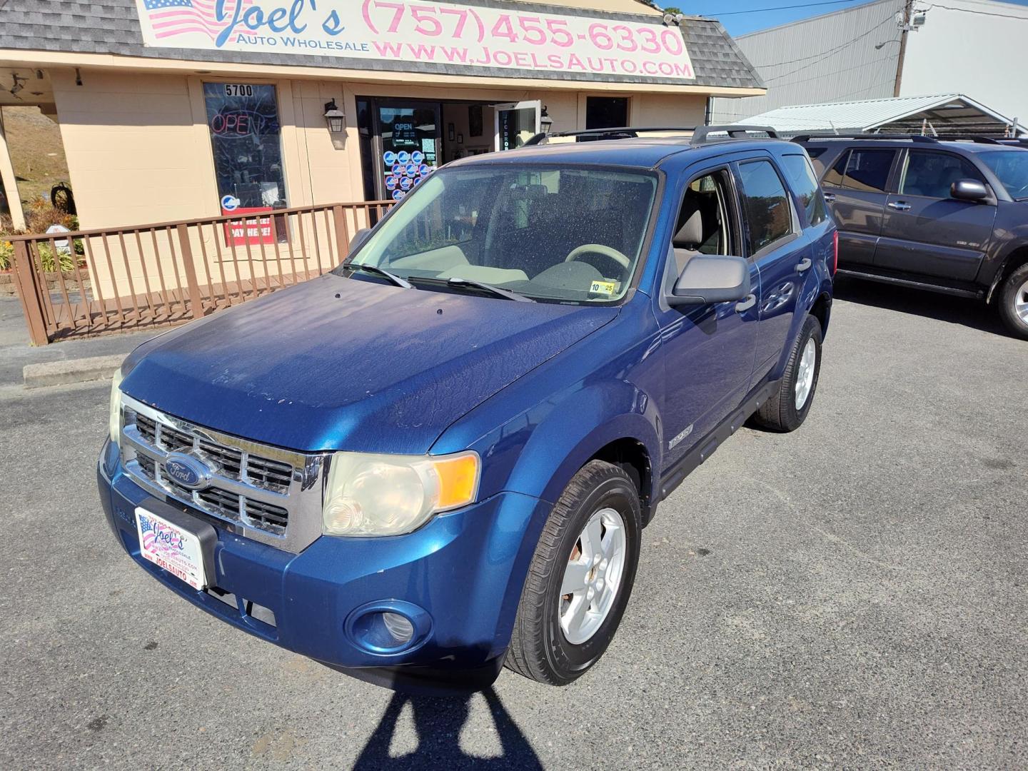 2008 Blue Ford Escape XLS 2WD AT (1FMCU02Z58K) with an 2.3L L4 DOHC 16V engine, 4-Speed Automatic Overdrive transmission, located at 5700 Curlew Drive, Norfolk, VA, 23502, (757) 455-6330, 36.841885, -76.209412 - Photo#5