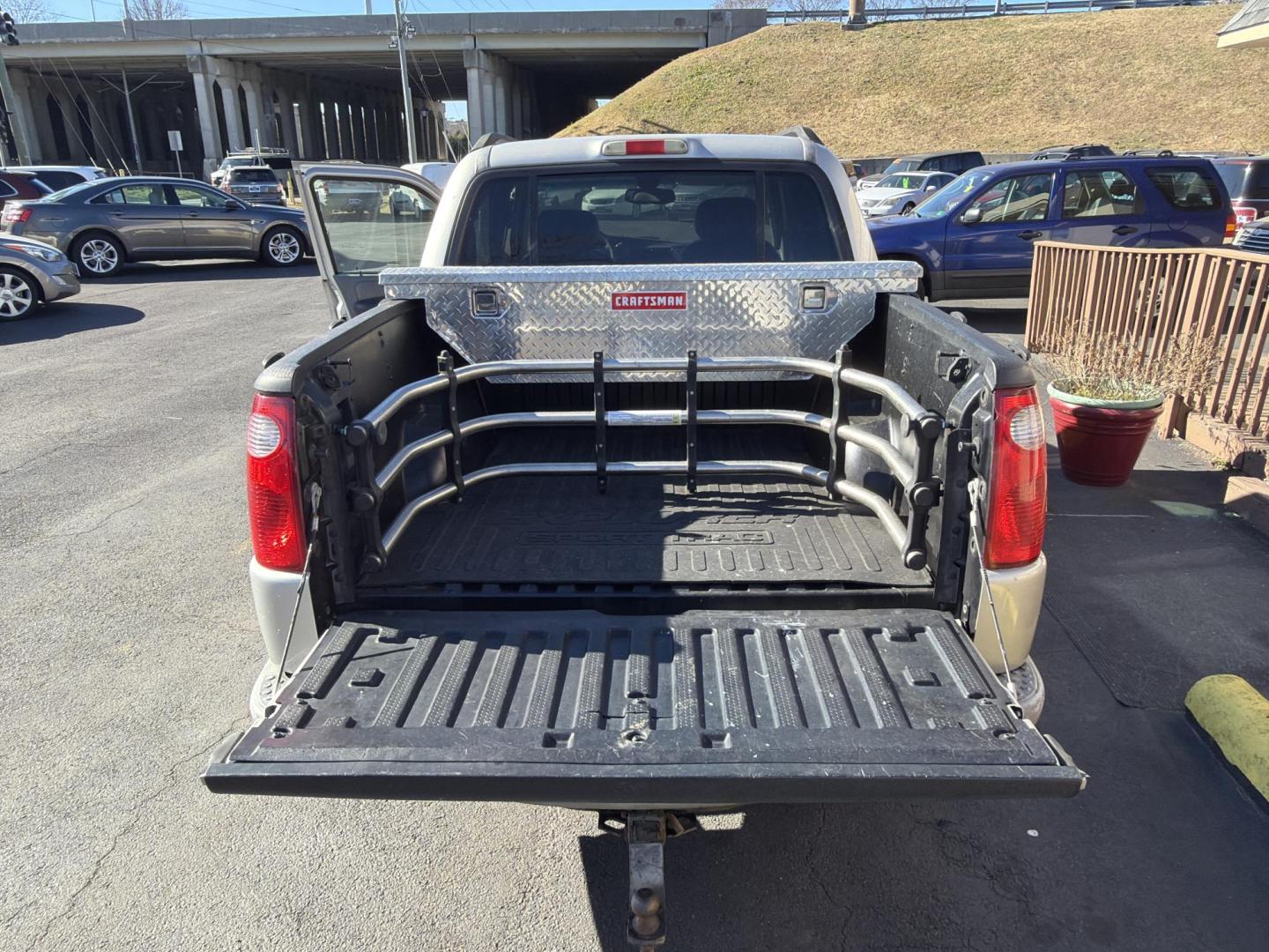 2003 Silver Ford Explorer Sport Trac XLS 4WD (1FMZU77E93U) with an 4.0L V6 SOHC 12V engine, automatic transmission, located at 5700 Curlew Drive, Norfolk, VA, 23502, (757) 455-6330, 36.841885, -76.209412 - Photo#9