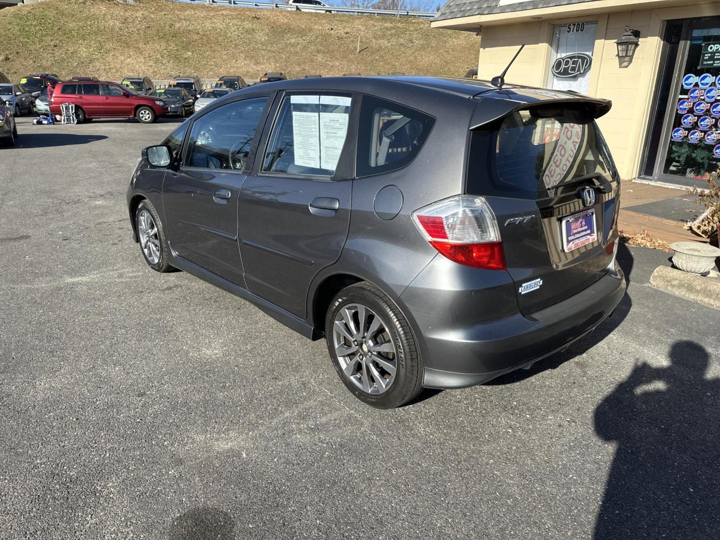 2012 Gray Honda Fit Sport 5-Speed AT (JHMGE8H54CC) with an 1.5L L4 SOHC 16V engine, 5-Speed Automatic transmission, located at 5700 Curlew Drive, Norfolk, VA, 23502, (757) 455-6330, 36.841885, -76.209412 - Photo#1