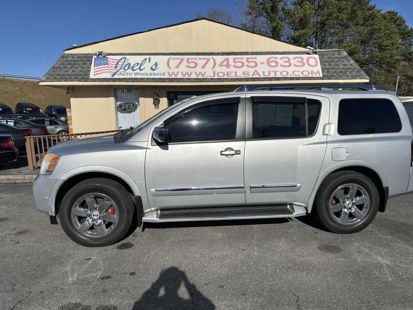 2011 Silver Nissan Armada SL 4WD (5N1AA0NC9BN) with an 5.6L V8 DOHC 32V engine, 5-Speed Automatic transmission, located at 5700 Curlew Drive, Norfolk, VA, 23502, (757) 455-6330, 36.841885, -76.209412 - Photo#0