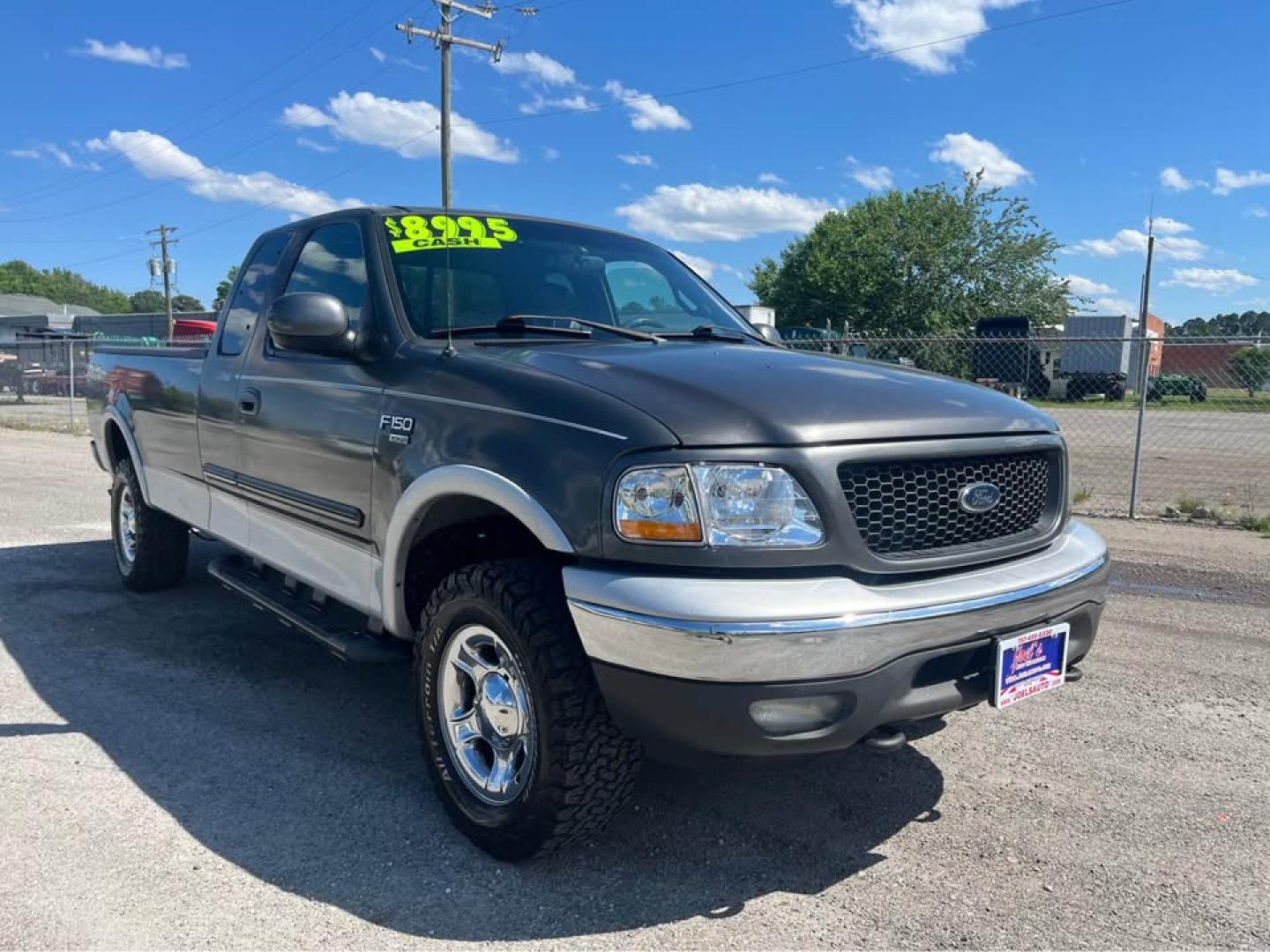 2002 Gray /Gray Ford F-150 Lariat SuperCab Long Bed 4WD (1FTRX18L92N) with an 5.4L V8 SOHC 16V engine, Automatic transmission, located at 5700 Curlew Drive, Norfolk, VA, 23502, (757) 455-6330, 36.841885, -76.209412 - CASH DEAL NO OUTSIDE FINANCING -2002 Ford F150 4x4 Lariat 108k miles! -Rust free! -Extended cab all doors work! -8 foot bed! -1 owner! -New suspension all around -No issues -Ready for a new home -Virginia dealer - Photo#1