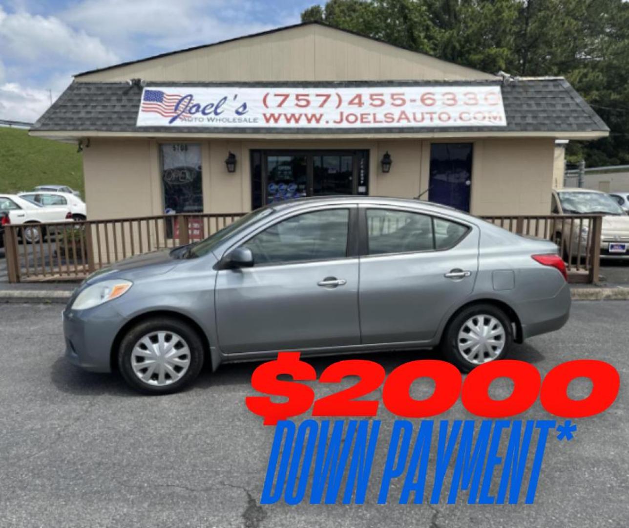 2012 Gray Nissan Versa 1.6 S Sedan (3N1CN7AP0CL) with an 1.6L L4 DOHC 16V engine, Automatic transmission, located at 5700 Curlew Drive, Norfolk, VA, 23502, (757) 455-6330, 36.841885, -76.209412 - Photo#0