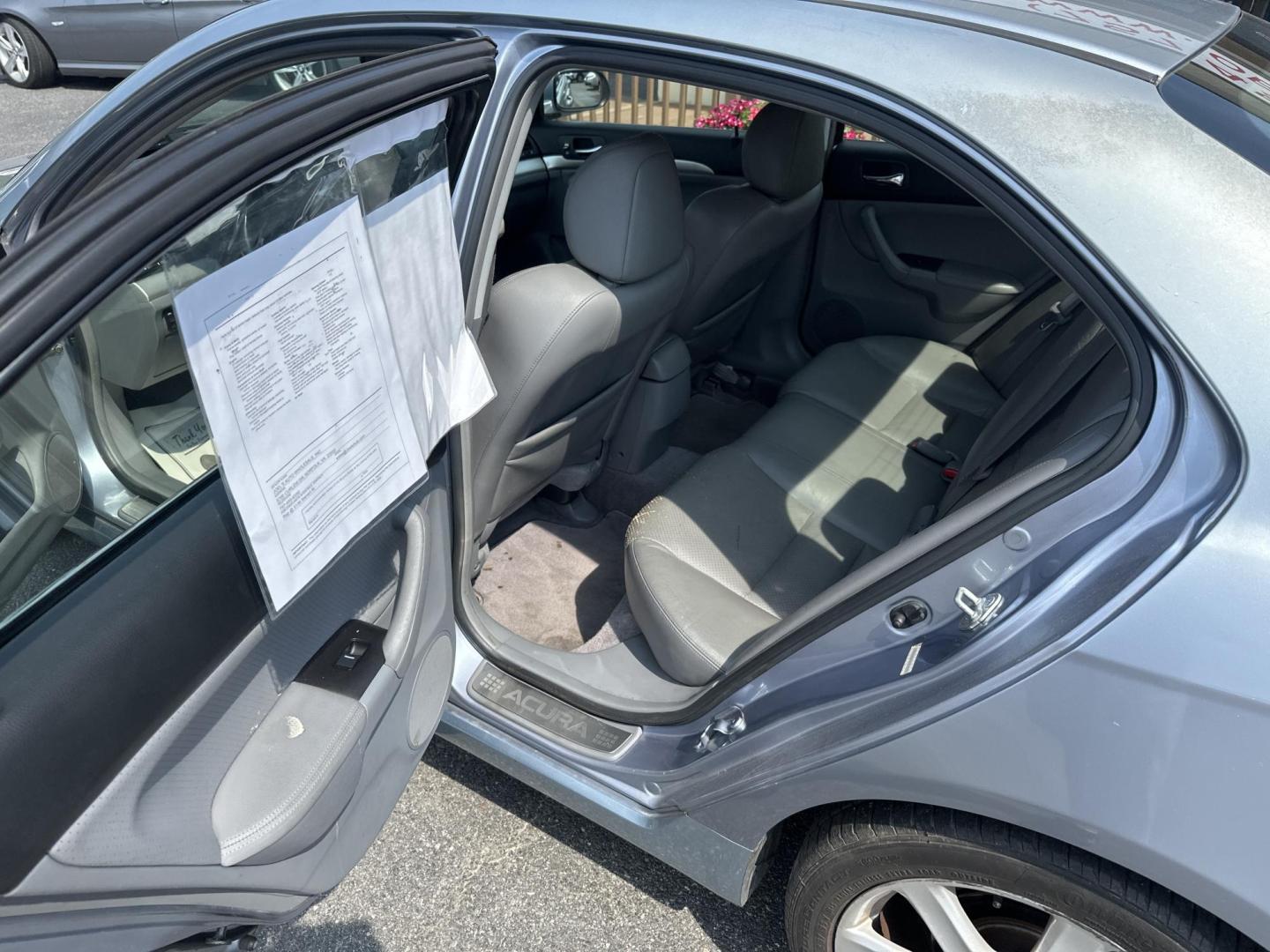 2004 Blue Acura TSX 5-speed AT (JH4CL96894C) with an 2.4L L4 DOHC 16V engine, 5-Speed Automatic Overdrive transmission, located at 5700 Curlew Drive, Norfolk, VA, 23502, (757) 455-6330, 36.841885, -76.209412 - Photo#8