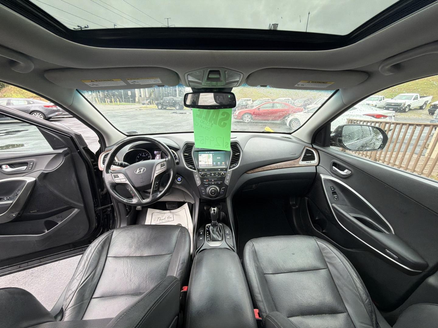 2018 Black Hyundai Santa Fe Ultimate AWD (KM8SRDHF3JU) with an 3.3L V6 DOHC 24V engine, 6A transmission, located at 5700 Curlew Drive, Norfolk, VA, 23502, (757) 455-6330, 36.841885, -76.209412- Photo#6