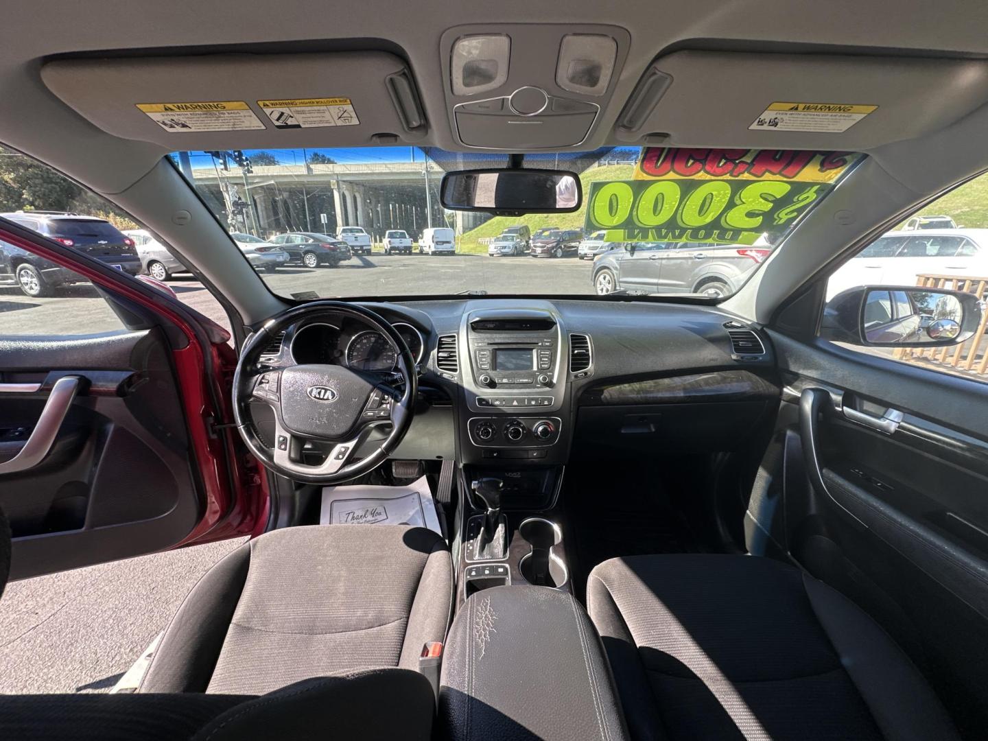 2014 Red /black Kia Sorento LX V6 FWD (5XYKT4A7XEG) with an 3.3L V6 DOHC 24V engine, 6-Speed Automatic transmission, located at 5700 Curlew Drive, Norfolk, VA, 23502, (757) 455-6330, 36.841885, -76.209412 - Photo#8