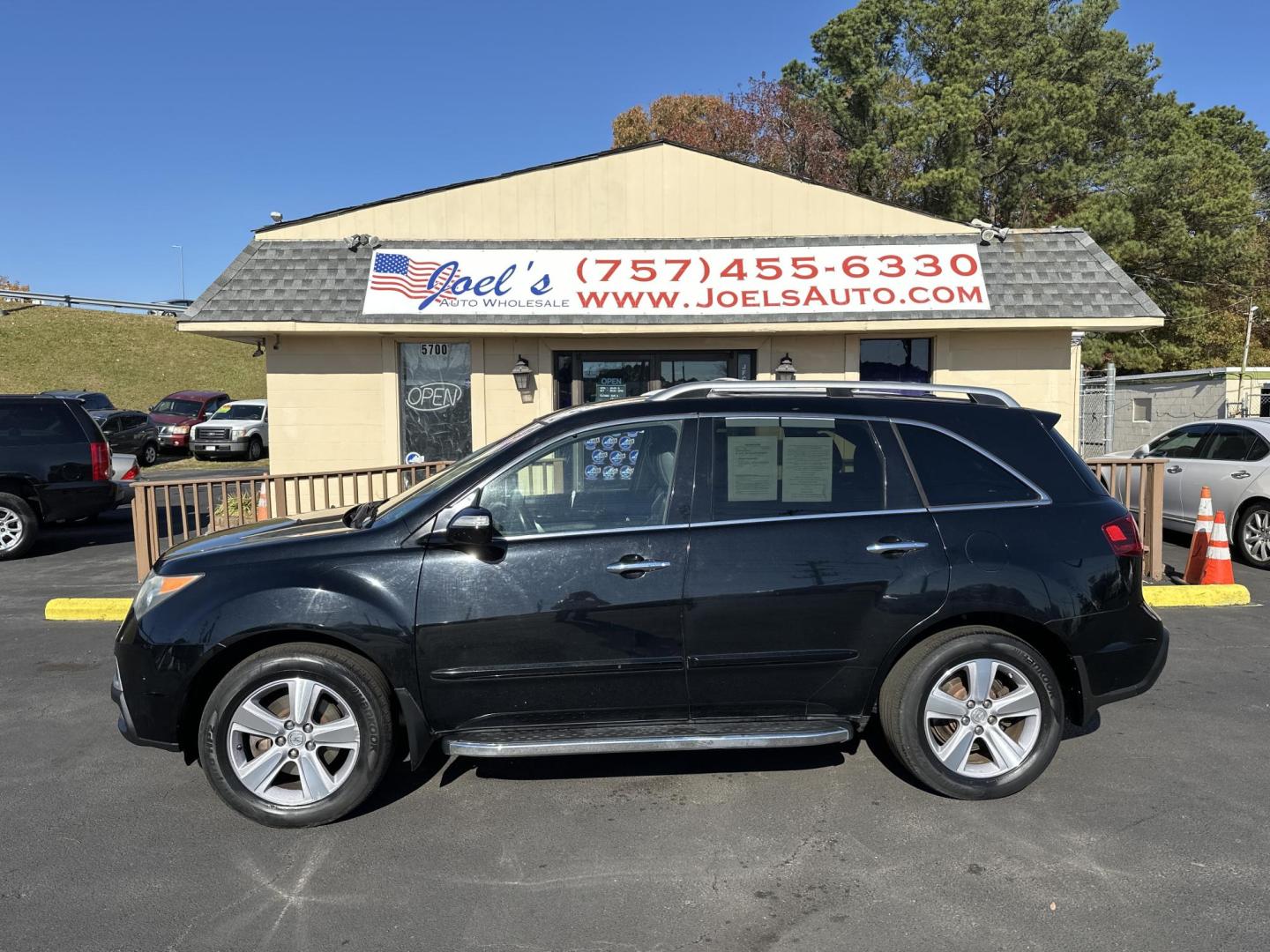 2013 Black Acura MDX 6-Spd AT w/Tech Package (2HNYD2H44DH) with an 3.5L V6 SOHC 24V engine, 6-Speed Automatic transmission, located at 5700 Curlew Drive, Norfolk, VA, 23502, (757) 455-6330, 36.841885, -76.209412 - Photo#1