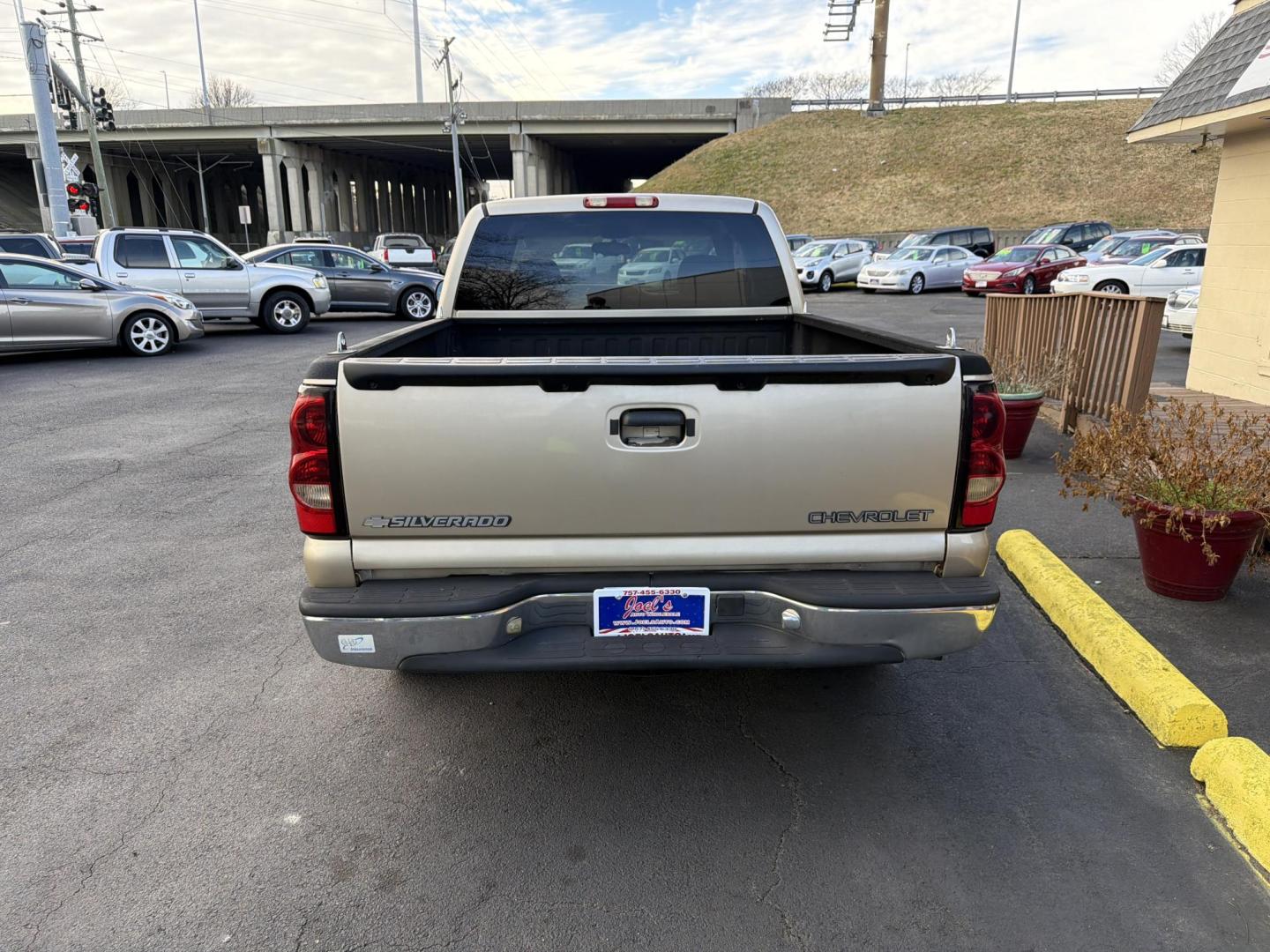 2004 Gold Chevrolet Silverado 1500 Ext. Cab Long Bed 2WD (2GCEC19V441) with an 4.8L V8 OHV 16V engine, 4-Speed Automatic Overdrive transmission, located at 5700 Curlew Drive, Norfolk, VA, 23502, (757) 455-6330, 36.841885, -76.209412 - Photo#2