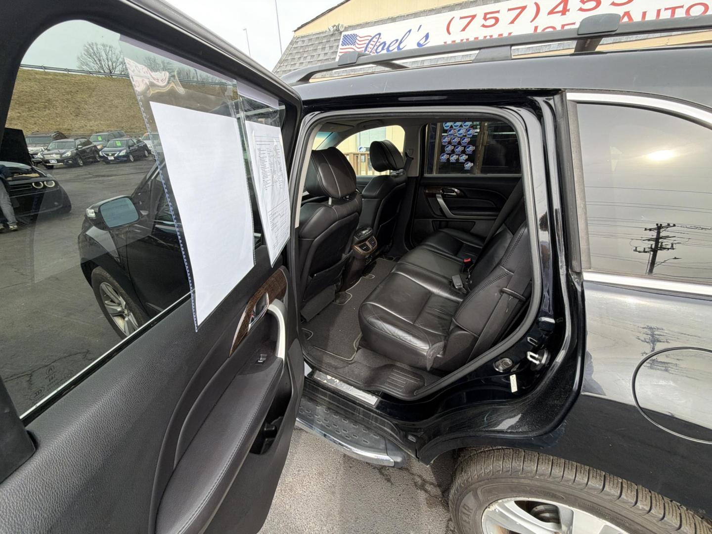 2013 Black Acura MDX 6-Spd AT w/Tech Package (2HNYD2H4XDH) with an 3.5L V6 SOHC 24V engine, 6-Speed Automatic transmission, located at 5700 Curlew Drive, Norfolk, VA, 23502, (757) 455-6330, 36.841885, -76.209412 - Photo#8