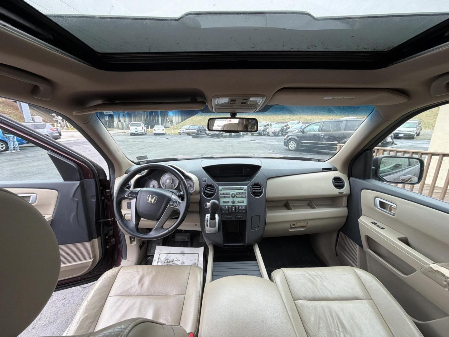 2011 Burgandy Honda Pilot EX-L 4WD 5-Spd AT (5FNYF4H54BB) with an 3.5L V6 SOHC 24V engine, 5-Speed Automatic transmission, located at 5700 Curlew Drive, Norfolk, VA, 23502, (757) 455-6330, 36.841885, -76.209412 - Photo#6