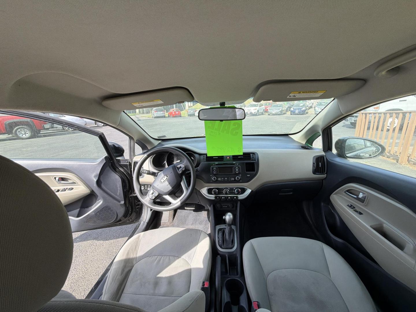 2014 Black Kia Rio LX (KNADM4A32E6) with an 1.6L L4 DOHC 16V engine, 6-Speed Automatic transmission, located at 5700 Curlew Dr., Norfolk, VA, 23502, (703) 554-4373, 36.841885, -76.209412 - Photo#6