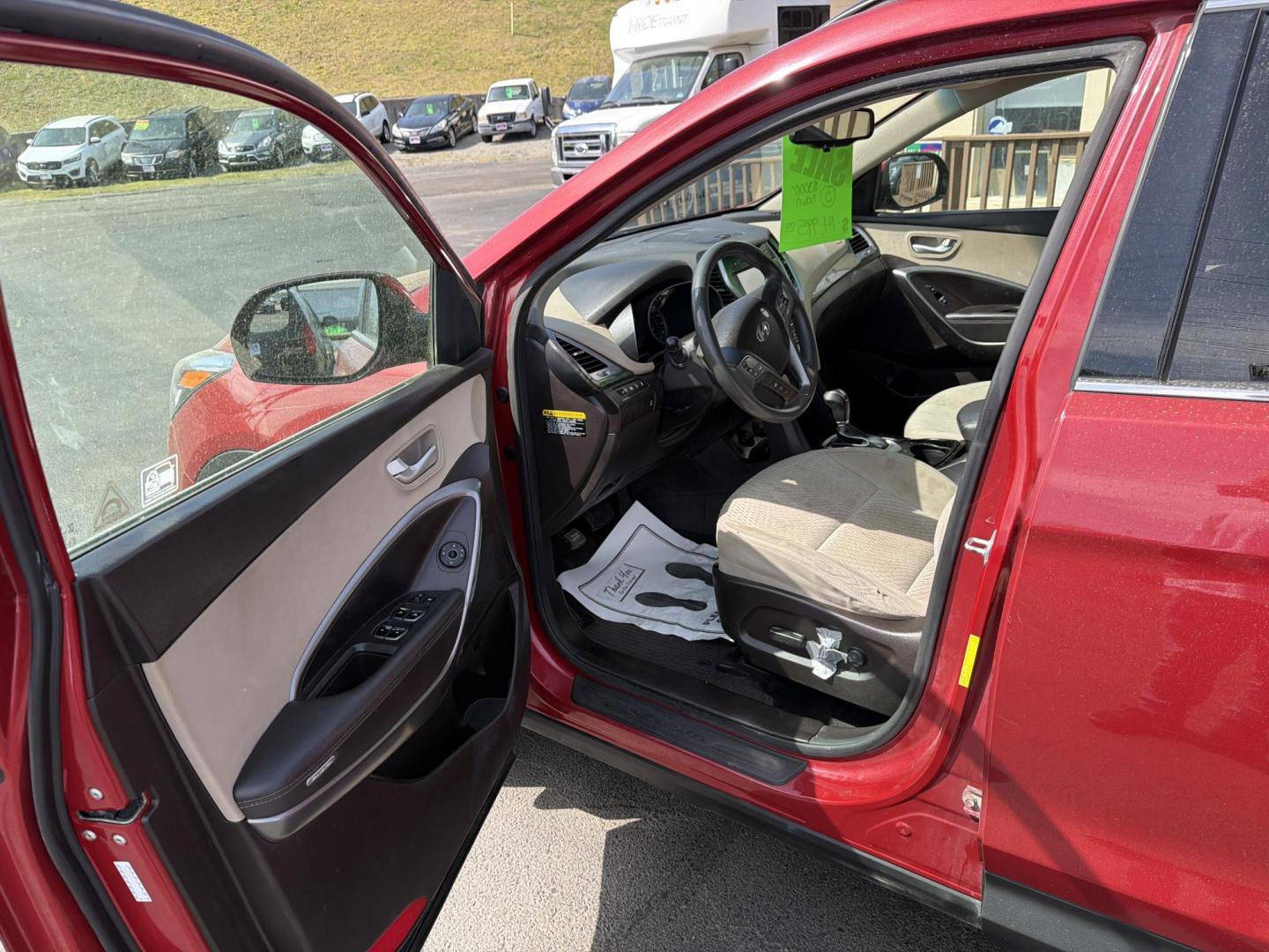 2017 red Hyundai Santa Fe SE AWD (KM8SMDHF6HU) with an 3.3L V6 DOHC 24V engine, 6A transmission, located at 5700 Curlew Drive, Norfolk, VA, 23502, (757) 455-6330, 36.841885, -76.209412 - Photo#5