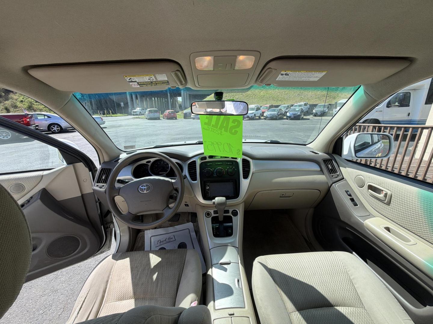 2005 WHITE Toyota Highlander V6 2WD with 3rd-Row Seat (JTEDP21A950) with an 3.3L V6 DOHC 24V engine, 5-Speed Automatic Overdrive transmission, located at 5700 Curlew Drive, Norfolk, VA, 23502, (757) 455-6330, 36.841885, -76.209412 - Photo#6