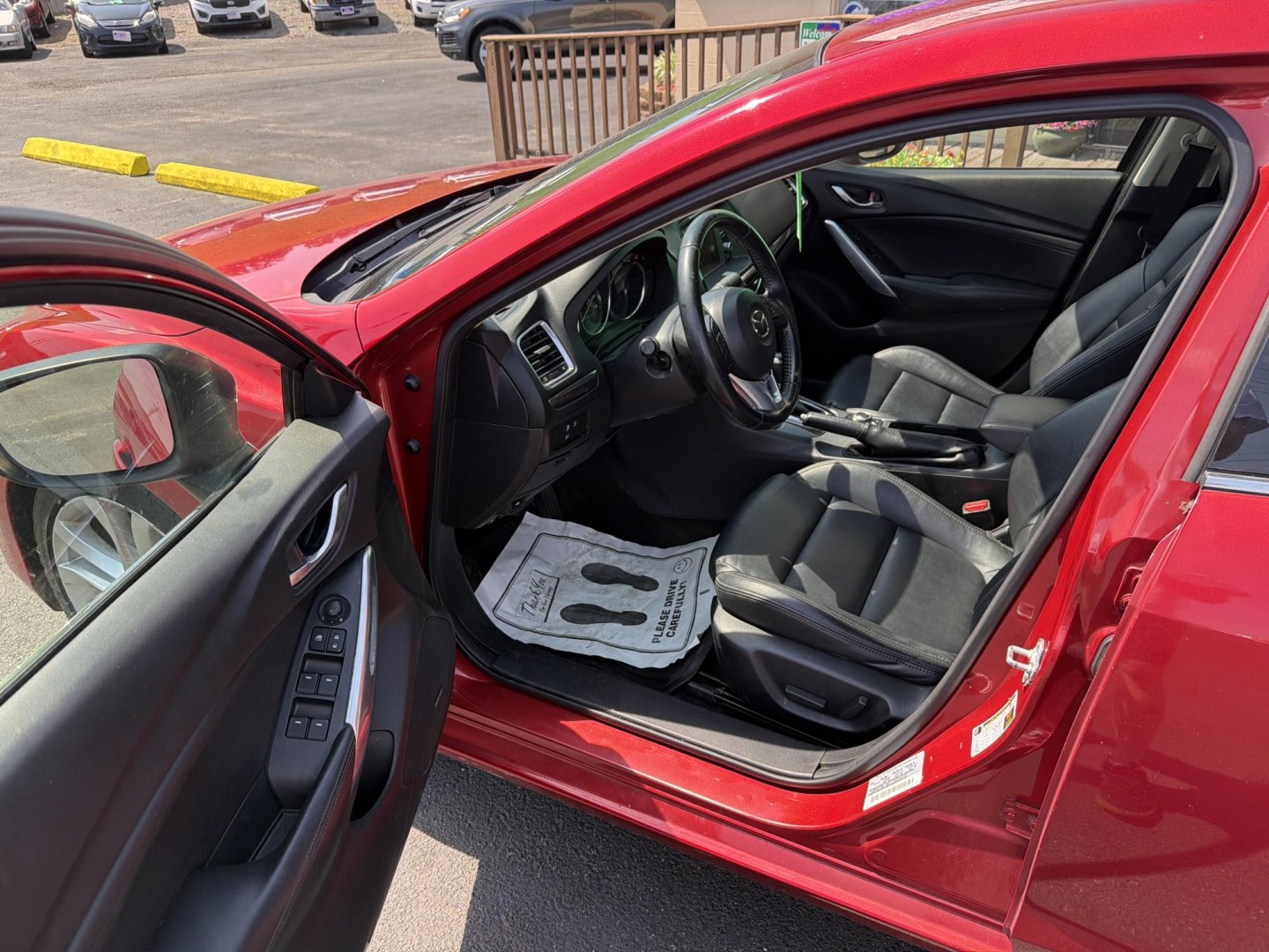 2015 red Mazda Mazda6 i Touring (JM1GJ1V57F1) with an 2.5L L4 DOHC 16V engine, 6-Speed Automatic transmission, located at 5700 Curlew Drive, Norfolk, VA, 23502, (757) 455-6330, 36.841885, -76.209412- Photo#5