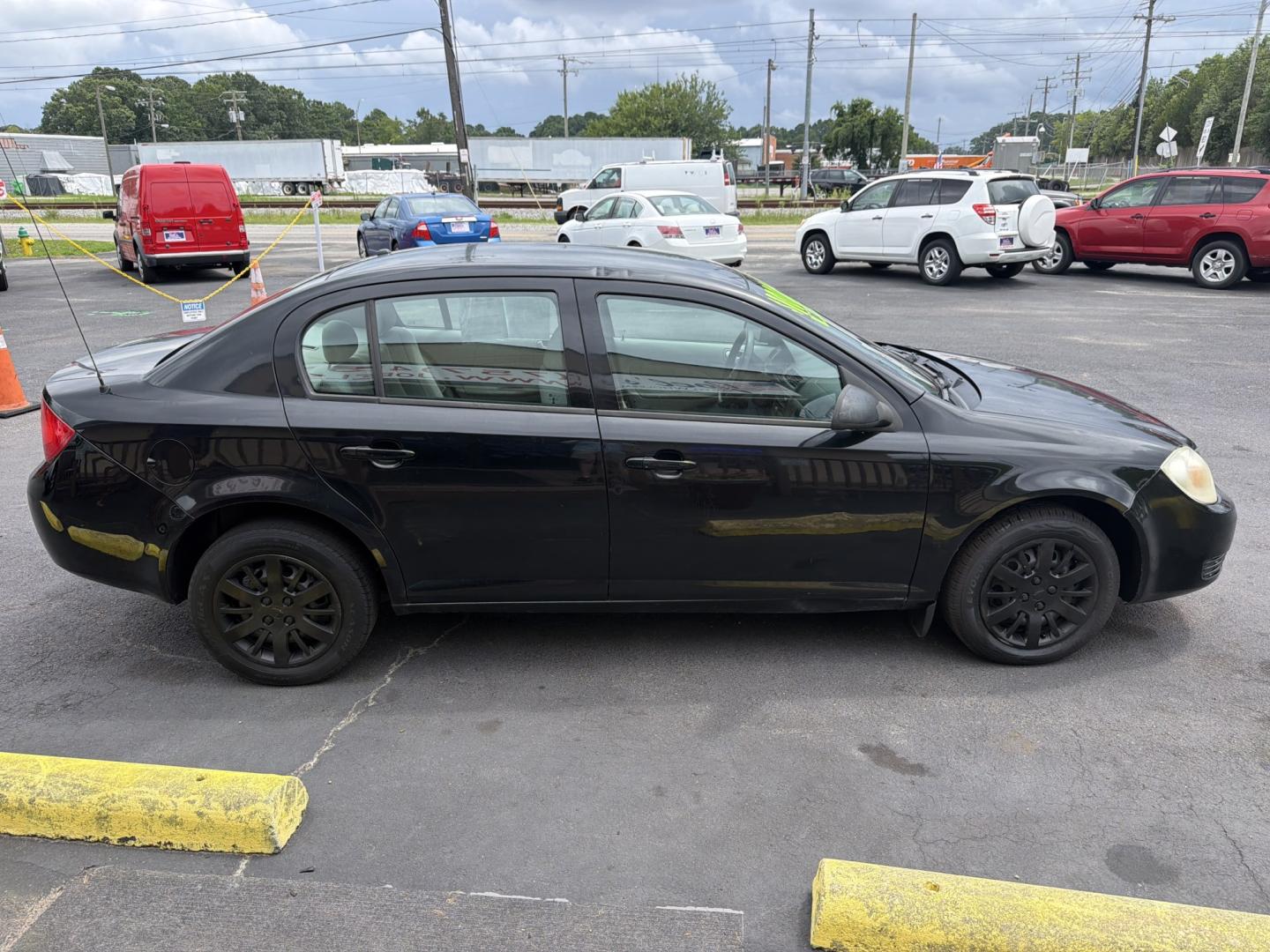 2008 Black Chevrolet Cobalt LS Sedan (1G1AK58F487) with an 2.2L L4 DOHC 16V engine, 4A OD transmission, located at 5700 Curlew Drive, Norfolk, VA, 23502, (757) 455-6330, 36.841885, -76.209412- Photo#2