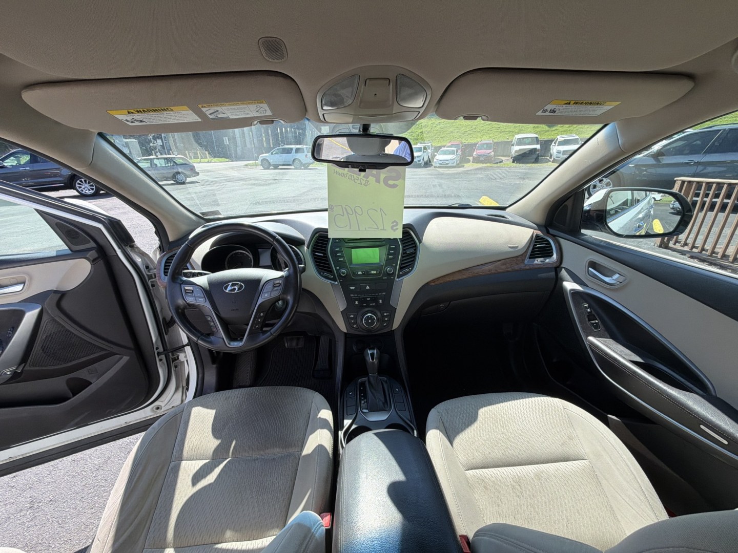 2014 WHITE Hyundai Santa Fe GLS AWD (KM8SMDHF8EU) with an 3.3L V6 DOHC 24V engine, 6A transmission, located at 5700 Curlew Drive, Norfolk, VA, 23502, (757) 455-6330, 36.841885, -76.209412- Photo#8