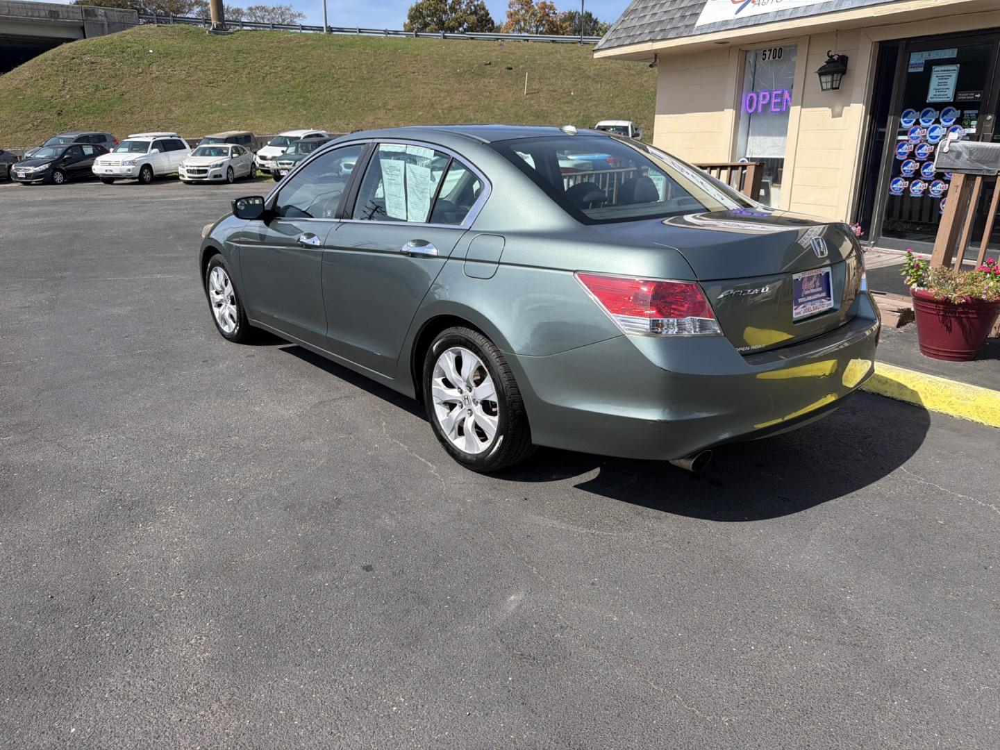 2010 Green Honda Accord EX-L V-6 Sedan AT (1HGCP3F87AA) with an 3.5L V6 SOHC 24V engine, 5A transmission, located at 5700 Curlew Drive, Norfolk, VA, 23502, (757) 455-6330, 36.841885, -76.209412 - Buy Here, Pay Here auto loans Quality Used Cars Norfolk VA No Credit Check auto financing- Photo#1